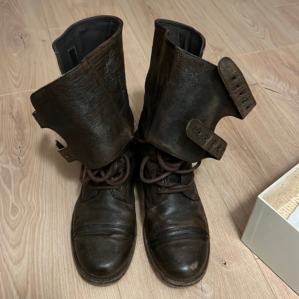 Allsaints leather army boots